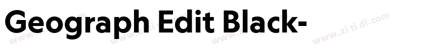 Geograph Edit Black字体转换 Geograph Edit Black字体转换